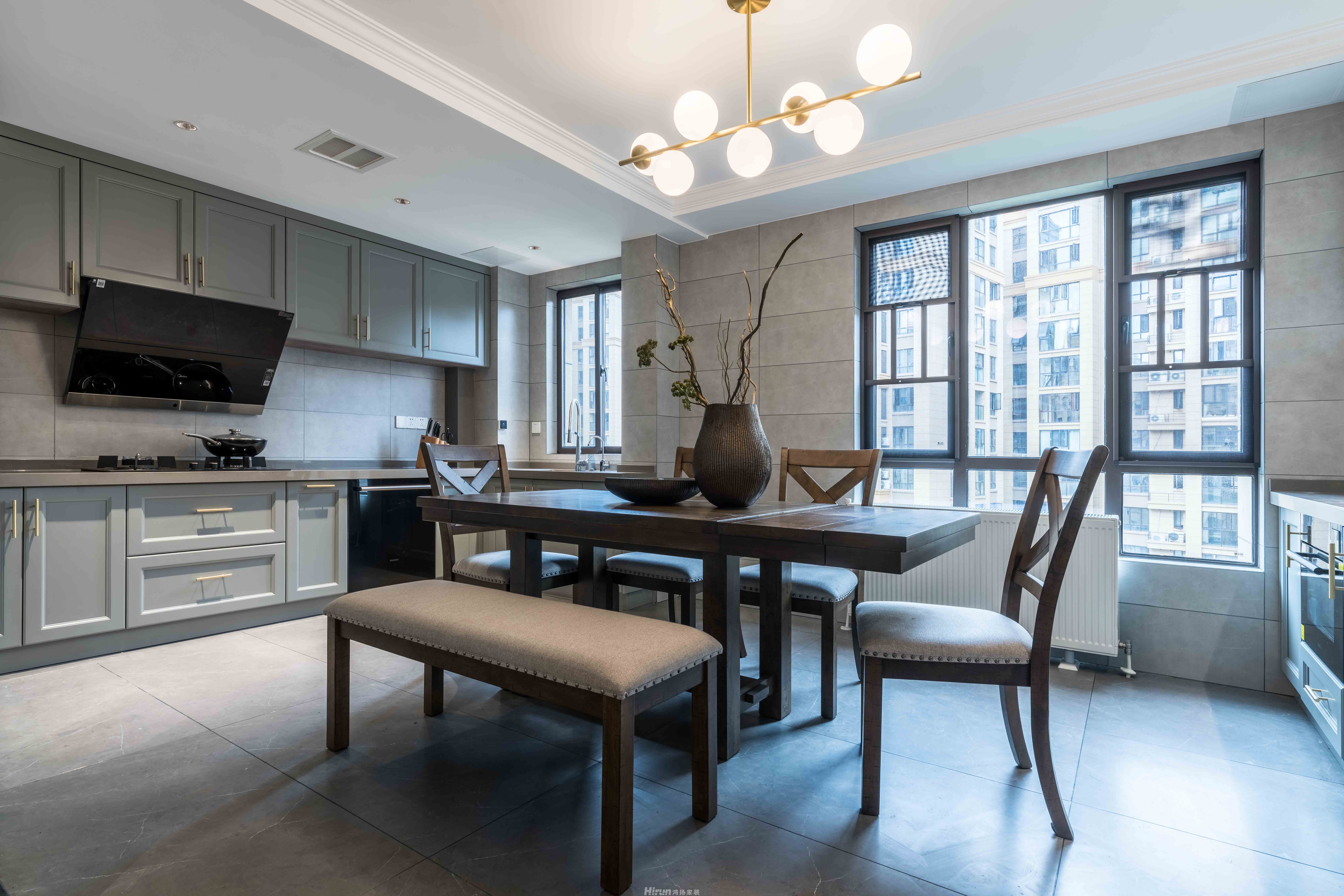 鑫遠悅城140㎡新裝飾主義四居室 裝修案例效果圖-7