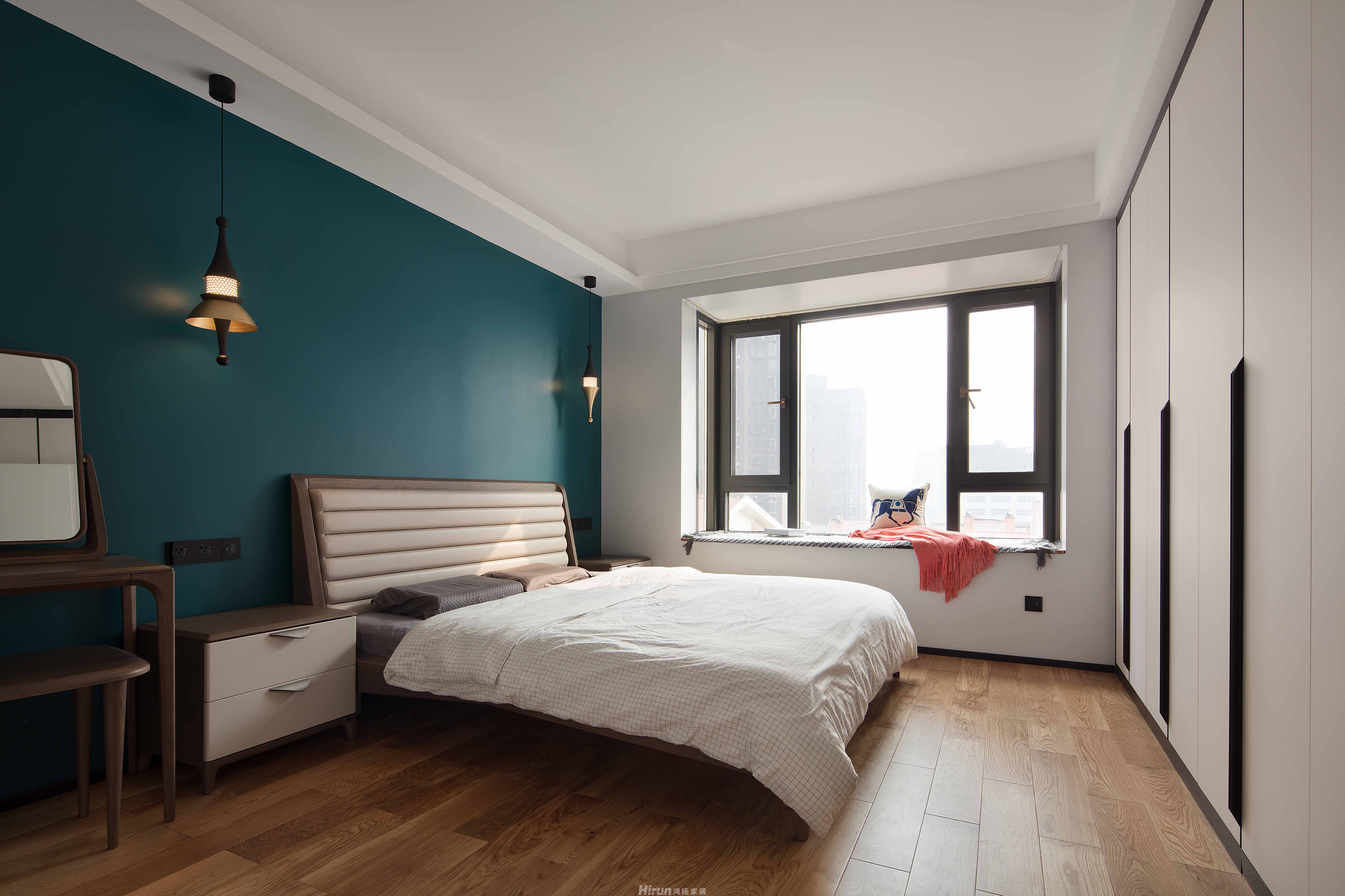 天一康園140㎡雅致現(xiàn)代四居室 裝修案例效果圖-swsy2018_5