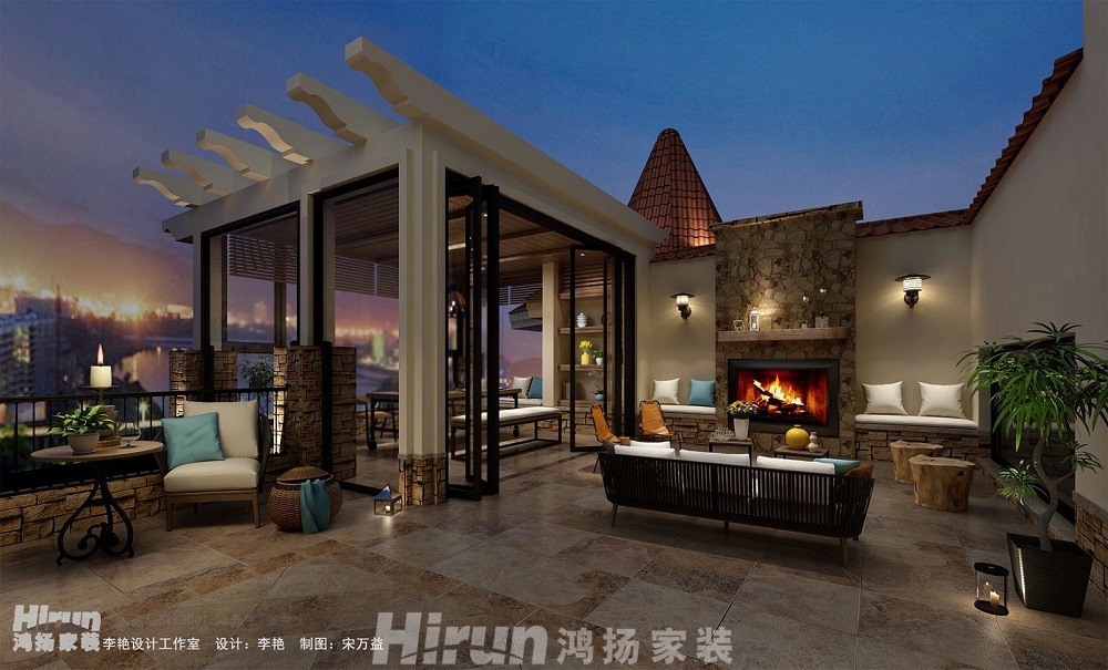 楚天逸品500㎡北歐之光別墅 裝修案例效果圖-0132394229374483