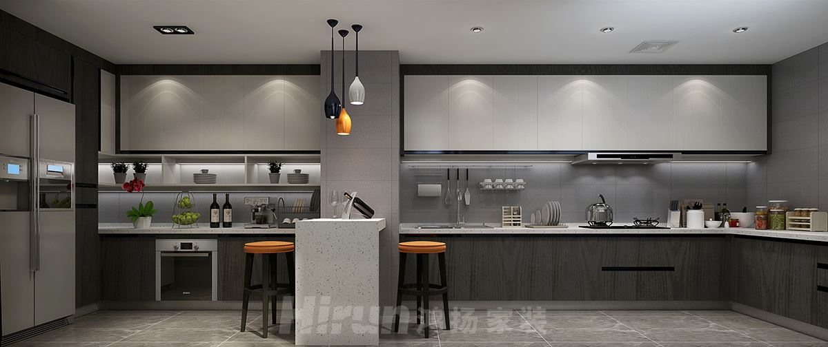 盛世華都146㎡雅致現代大平層 裝修案例效果圖-004廚房