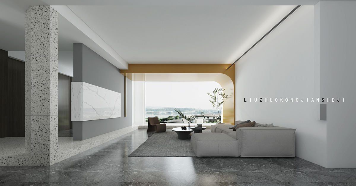 潤和湘江天地183㎡北歐之光四居室 裝修案例效果圖-1