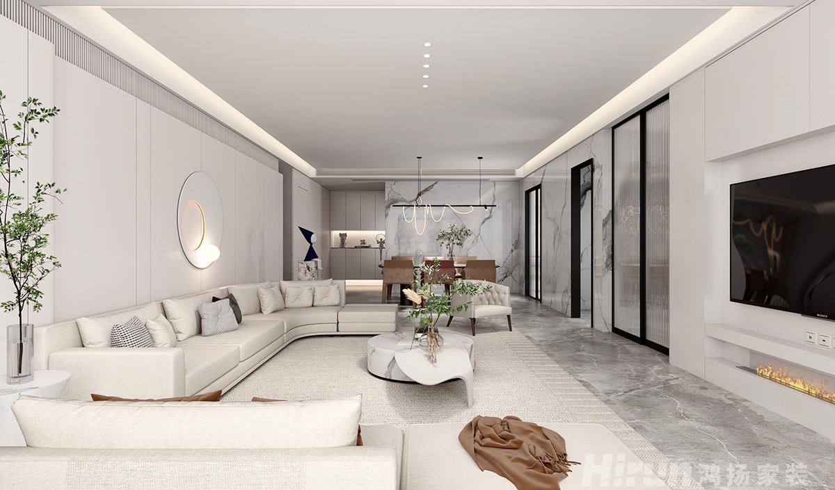 建發央著161㎡北歐之光復式 裝修案例效果圖-2