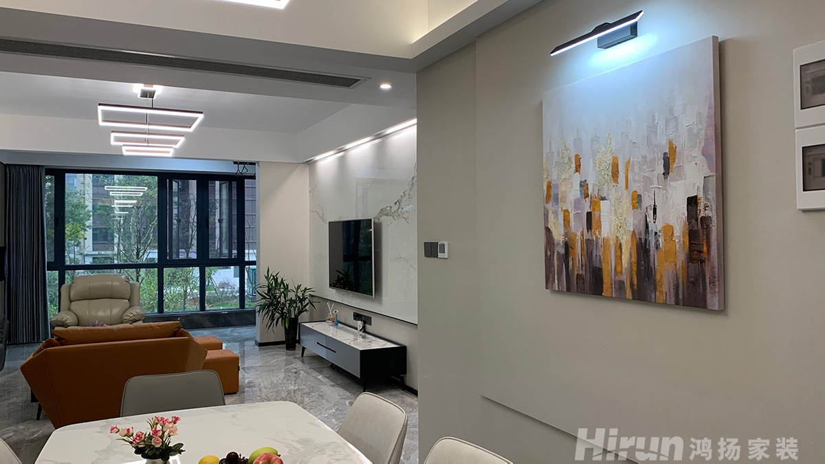 蓉國新賦170㎡雅致現代三居室 裝修案例實景圖-5