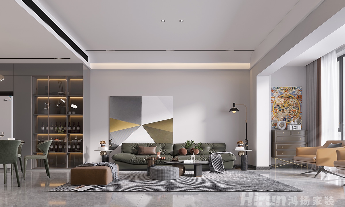 青竹湖別墅400㎡雅致現(xiàn)代別墅 裝修案例效果圖-1