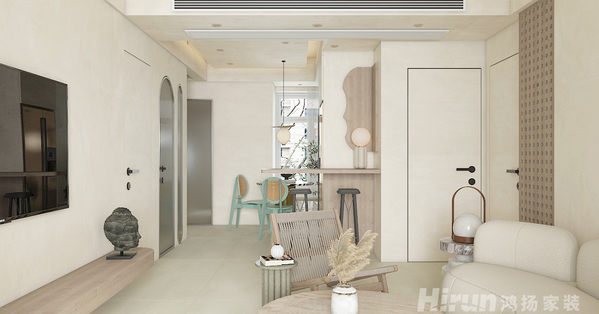 華發中城薈中央首府108㎡北歐之光三居室 裝修案例實景圖-1