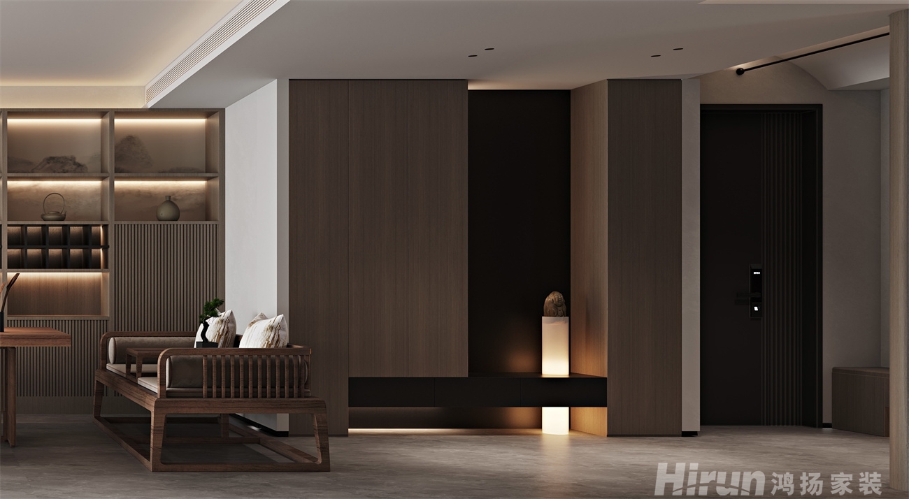 天一康園200㎡復合寫意大平層 裝修案例效果圖-2