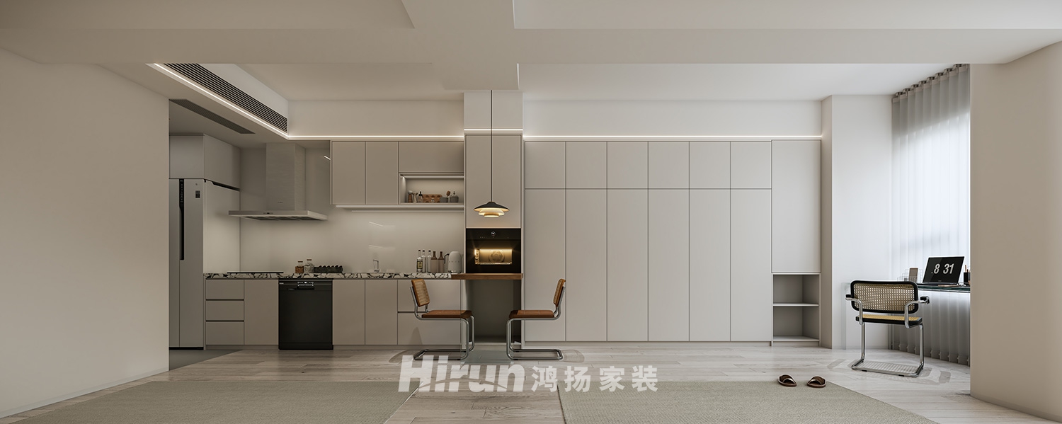 綠地公館40㎡北歐之光公寓 裝修案例效果圖-2