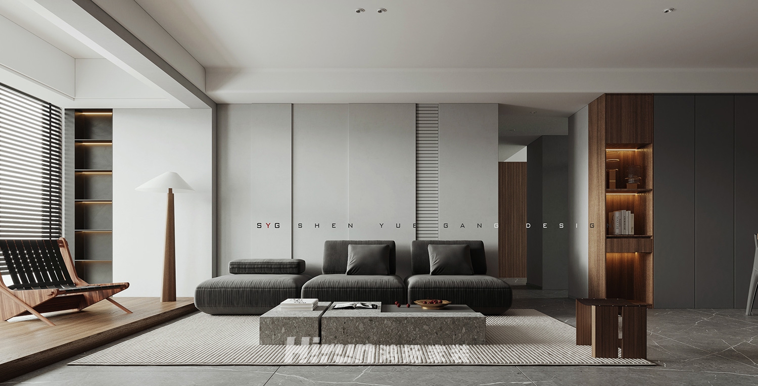 國欣向榮府140㎡雅致現代四居室 裝修案例效果圖-9