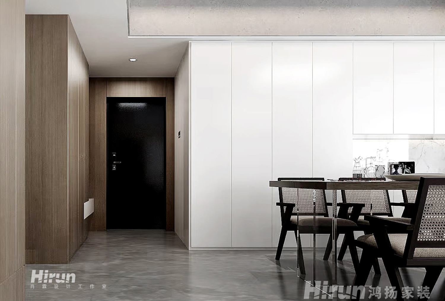 匯金新城86㎡雅致現代二居室 裝修案例效果圖-1