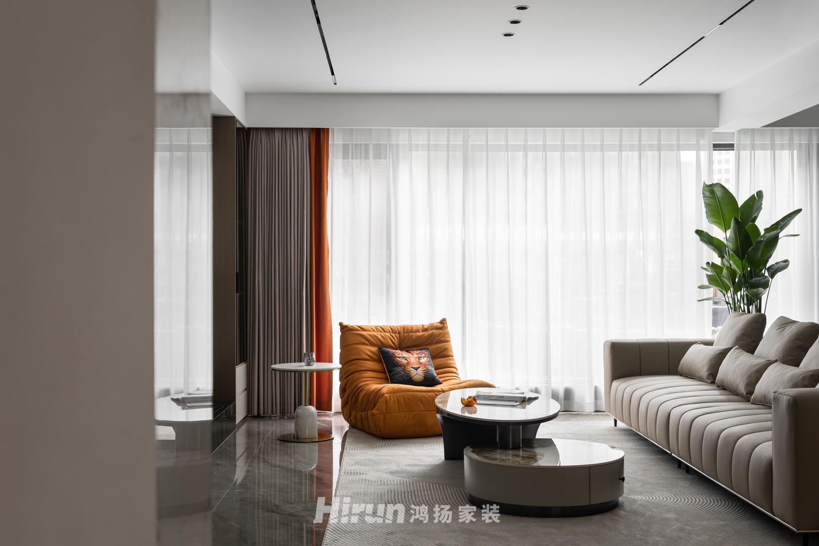 潤和湘江天地230㎡新裝飾主義復(fù)式 裝修案例實(shí)景圖-2