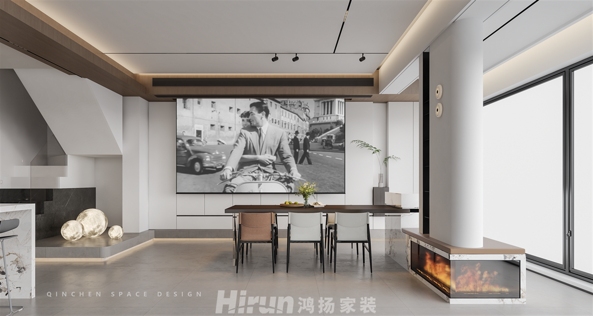 新城觀山印500㎡雅致現代疊墅 裝修案例效果圖-2