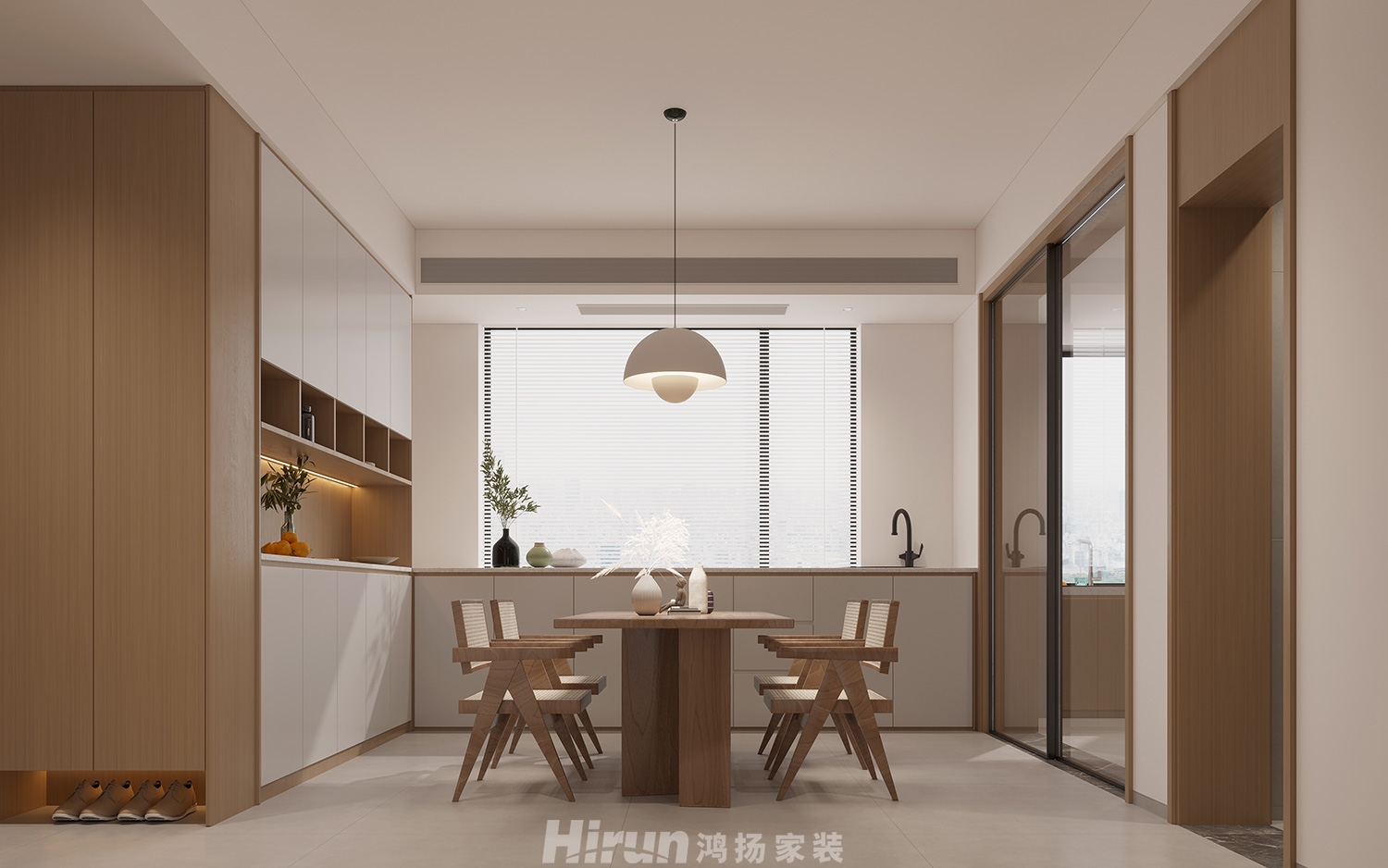 省工商局宿舍150㎡北歐之光三居室 裝修案例效果圖-5