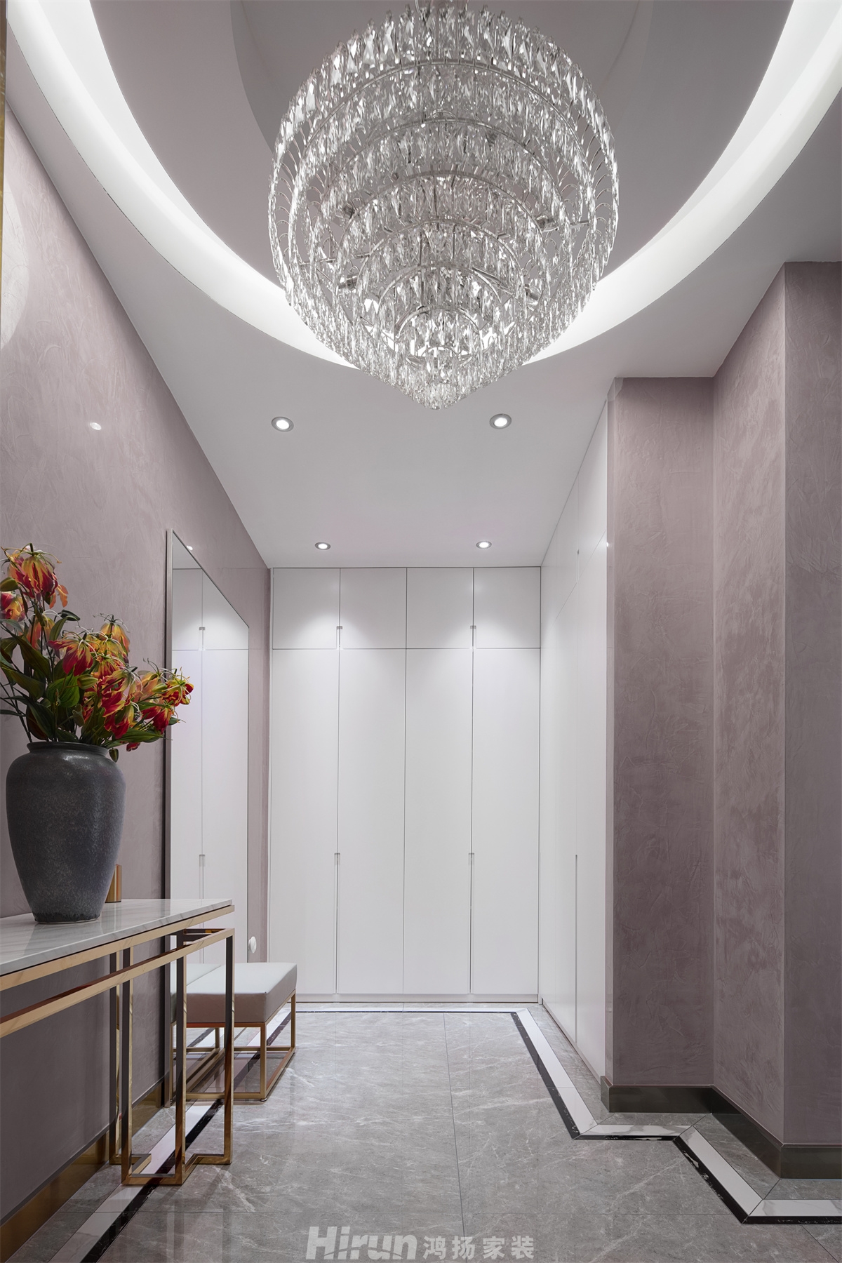 中建江山壹號198㎡新裝飾主義三居室 裝修案例實景圖-1