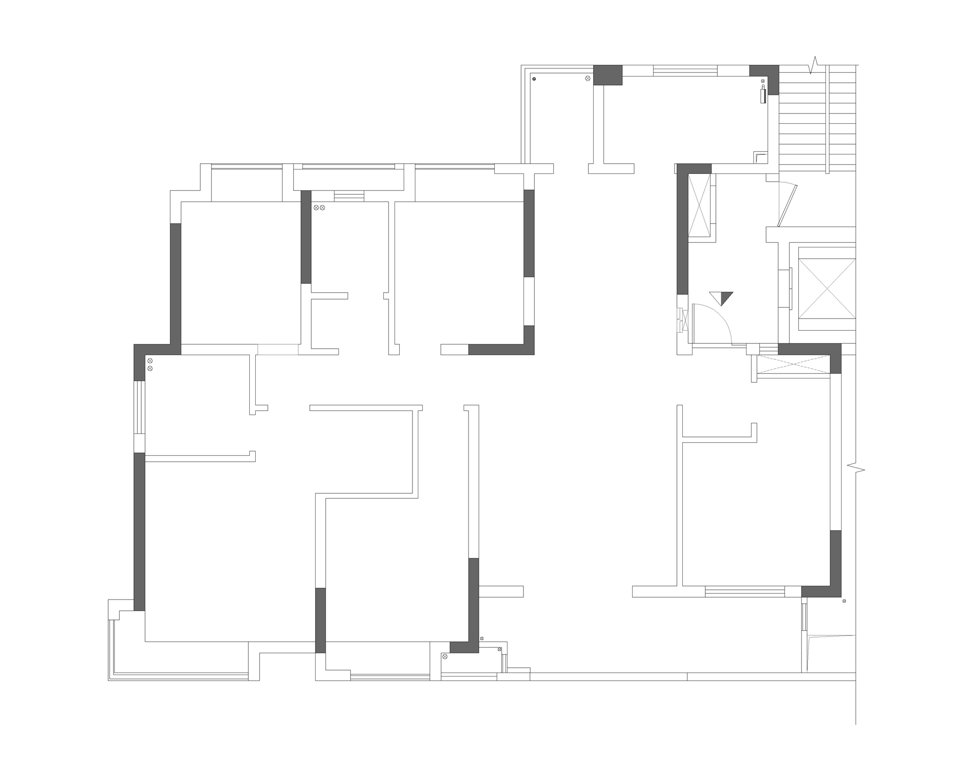 華潤翡翠府170㎡雅致現(xiàn)代三居室 裝修案例實景圖-1