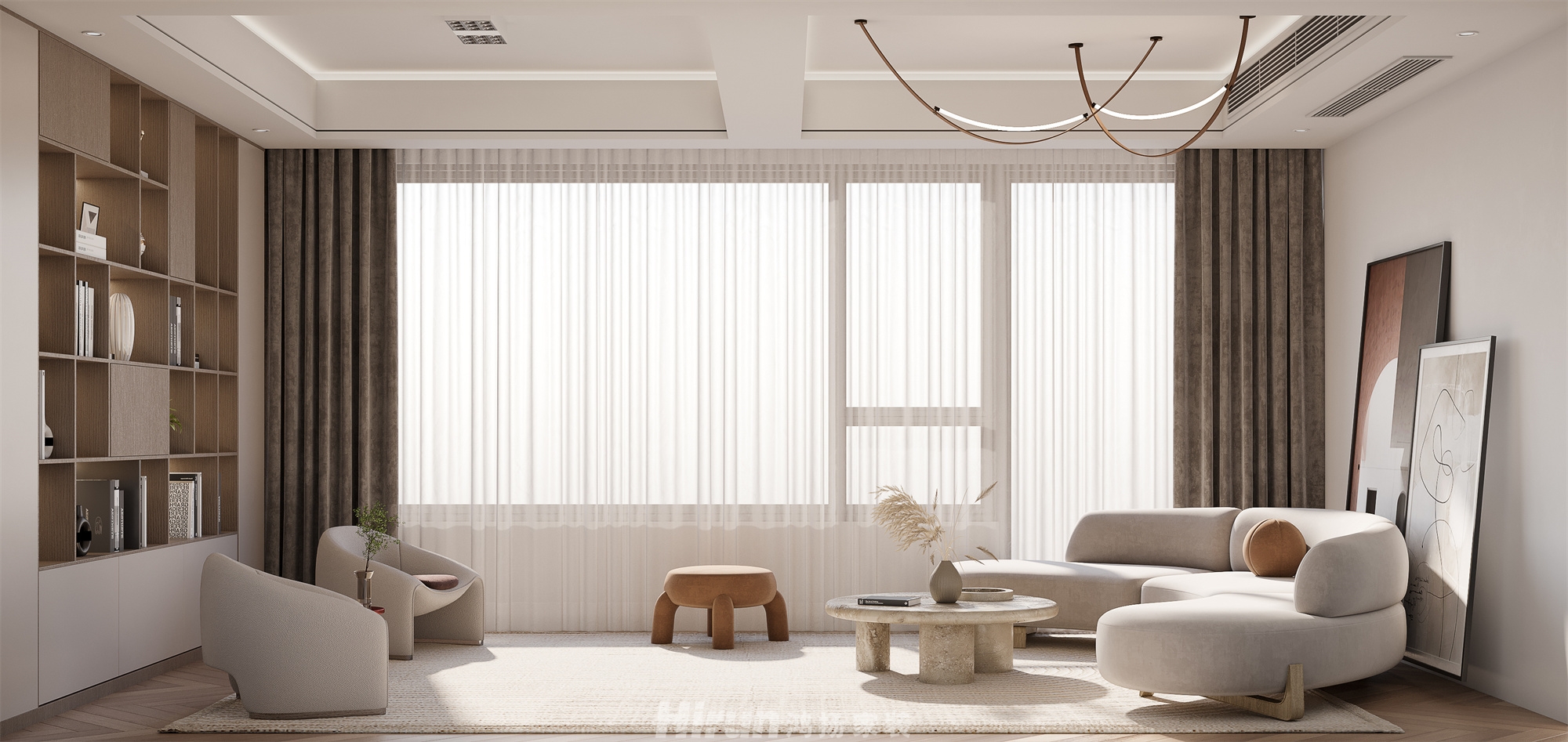 培文府600㎡北歐之光別墅 裝修案例效果圖-5