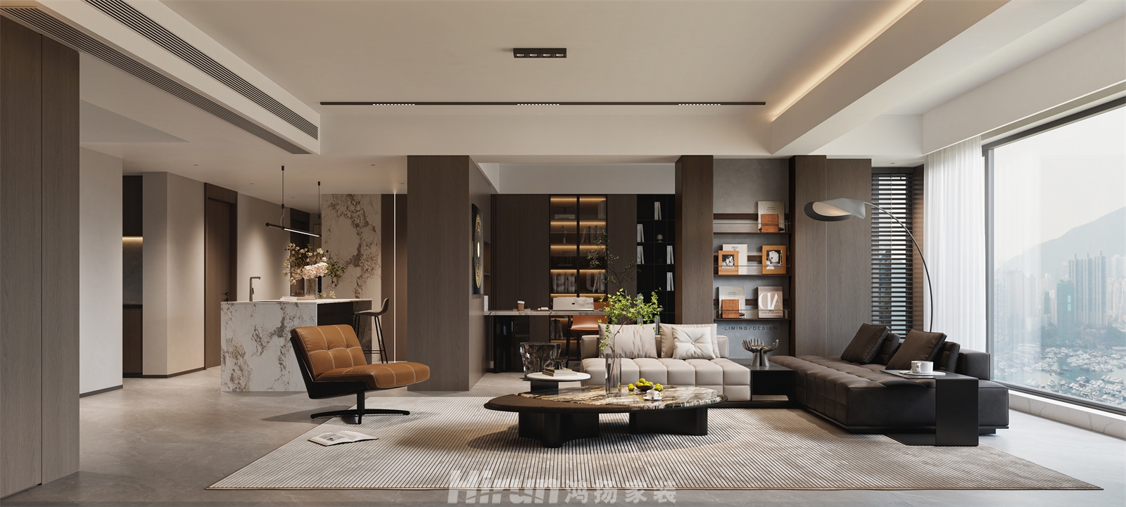 歐洲城220㎡新裝飾主義大平層 裝修案例效果圖-4