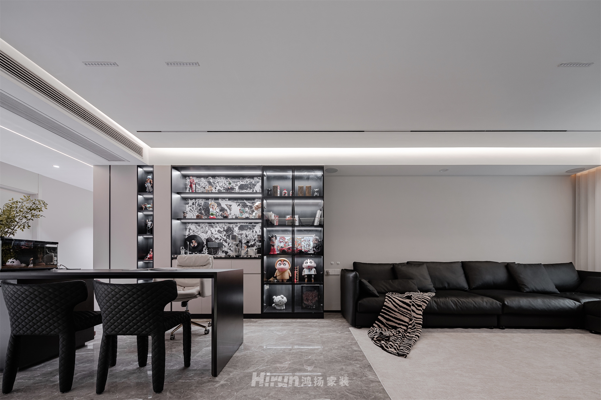 建發央著170㎡新裝飾主義復式 裝修案例實景圖-11