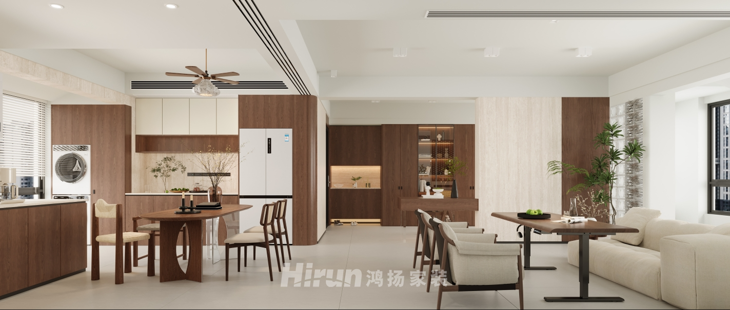 兆基璟宸府142㎡復古風潮四居室 裝修案例效果圖-2