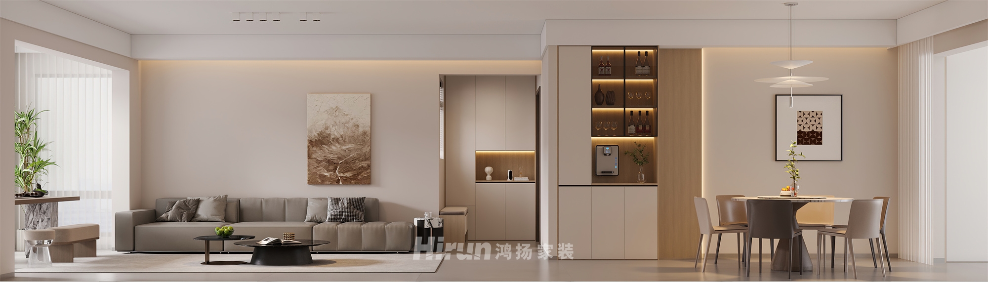 濟世華府153㎡北歐之光四居室 裝修案例效果圖-2