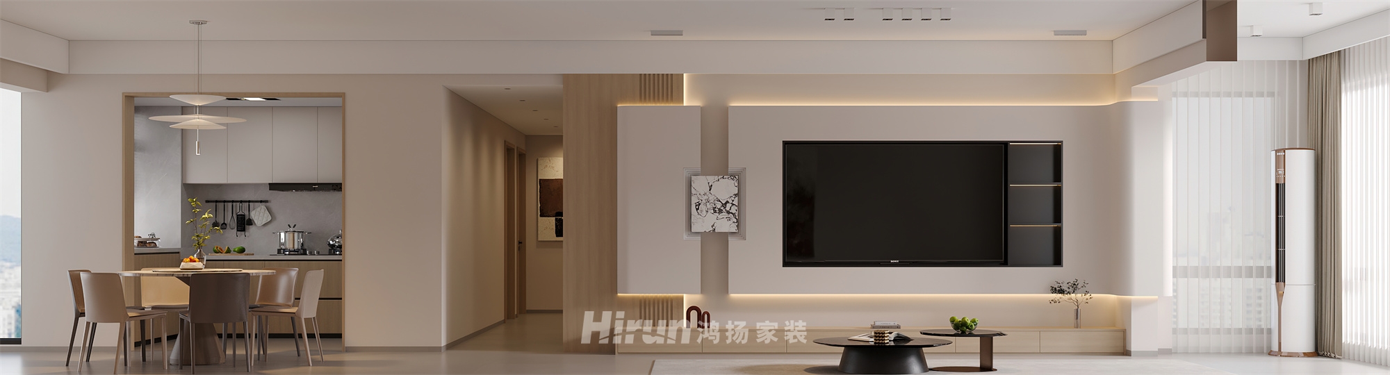 濟世華府153㎡北歐之光四居室 裝修案例效果圖-1