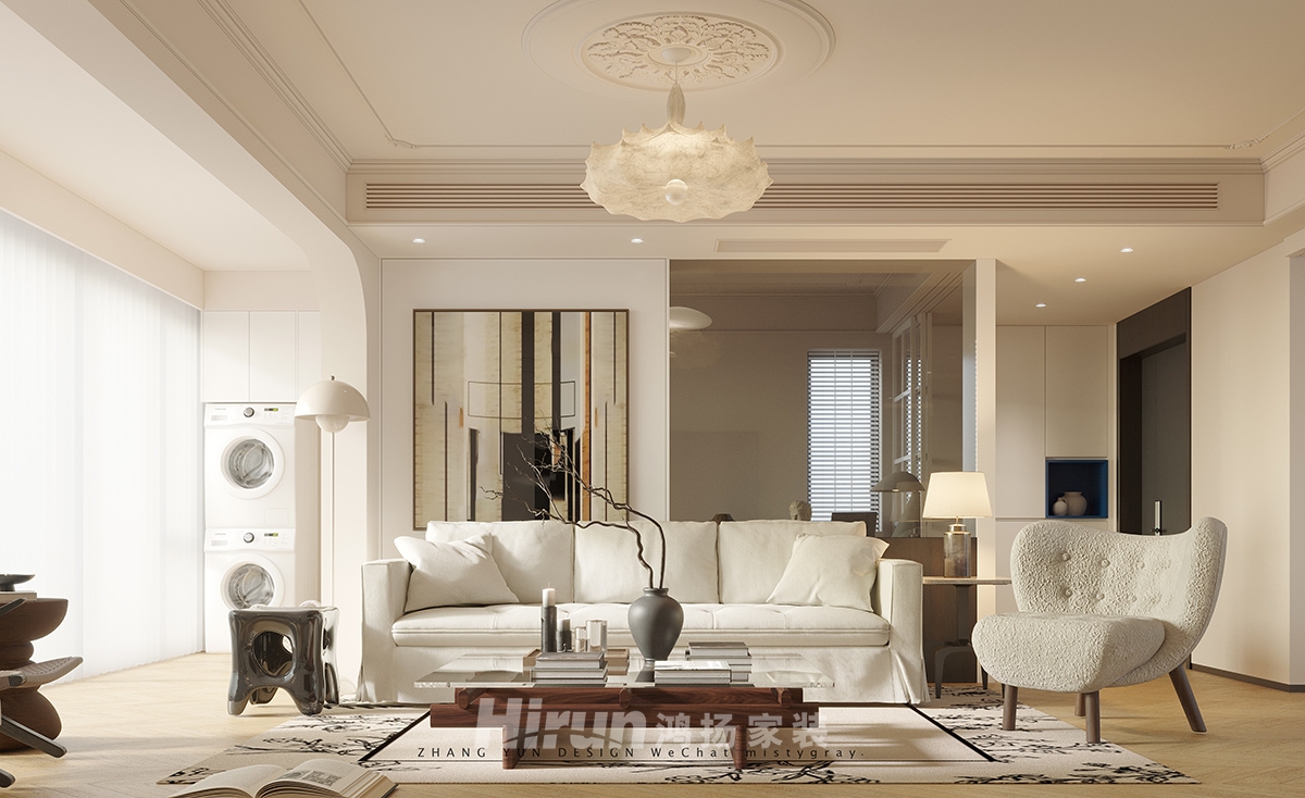 大都匯天悅140㎡優雅繽紛三居室 裝修案例效果圖-3