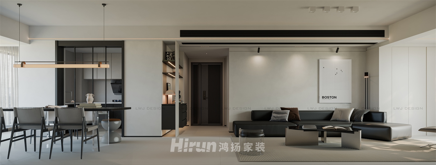 北辰三角洲C2區167㎡雅致現代五居室 裝修案例效果圖-1