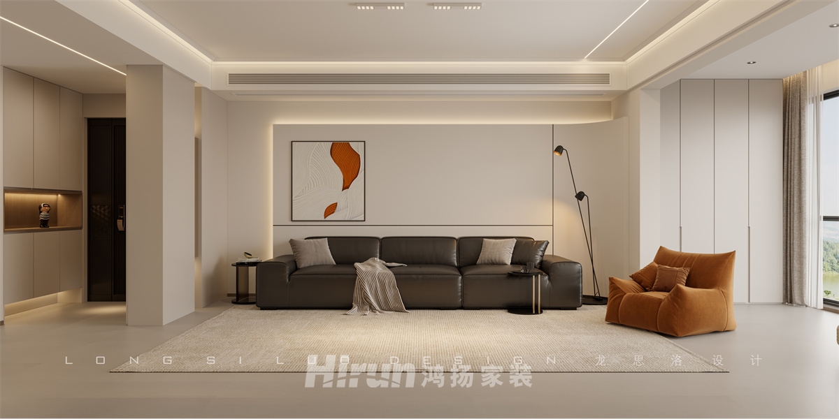 博林云棲200㎡雅致現代大平層 裝修案例效果圖-1