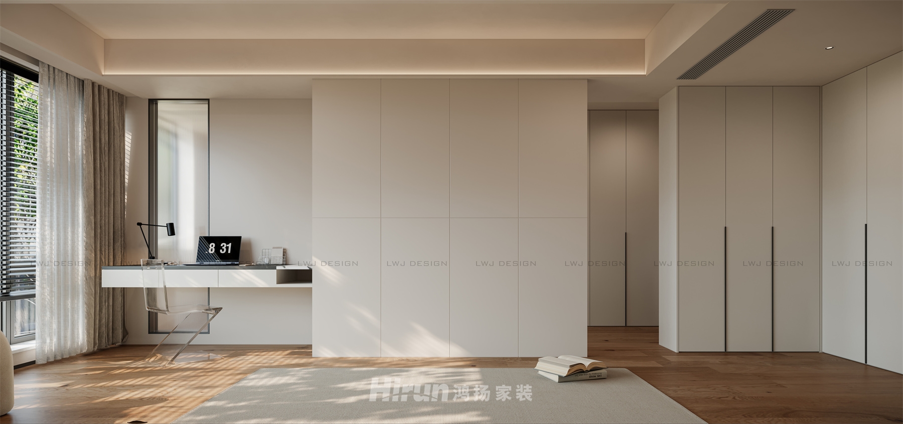 佳兆業城市廣場172㎡北歐之光四居室 裝修案例效果圖-2