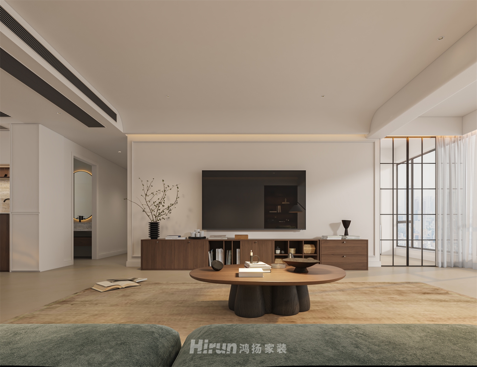 中建鈺和城190㎡復古風潮四居室 裝修案例效果圖-10