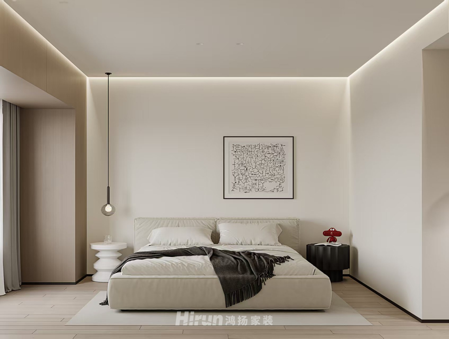 陽光城愉景苑150㎡雅致現(xiàn)代四居室 裝修案例效果圖-10