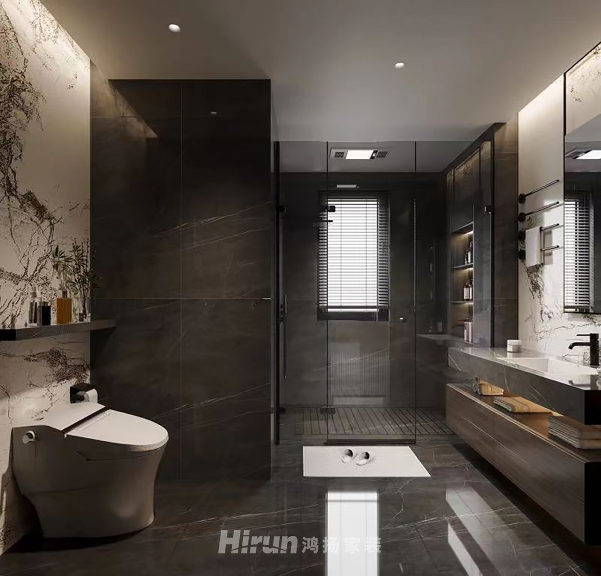 東原麓印長江320㎡新裝飾主義別墅 裝修案例效果圖-11