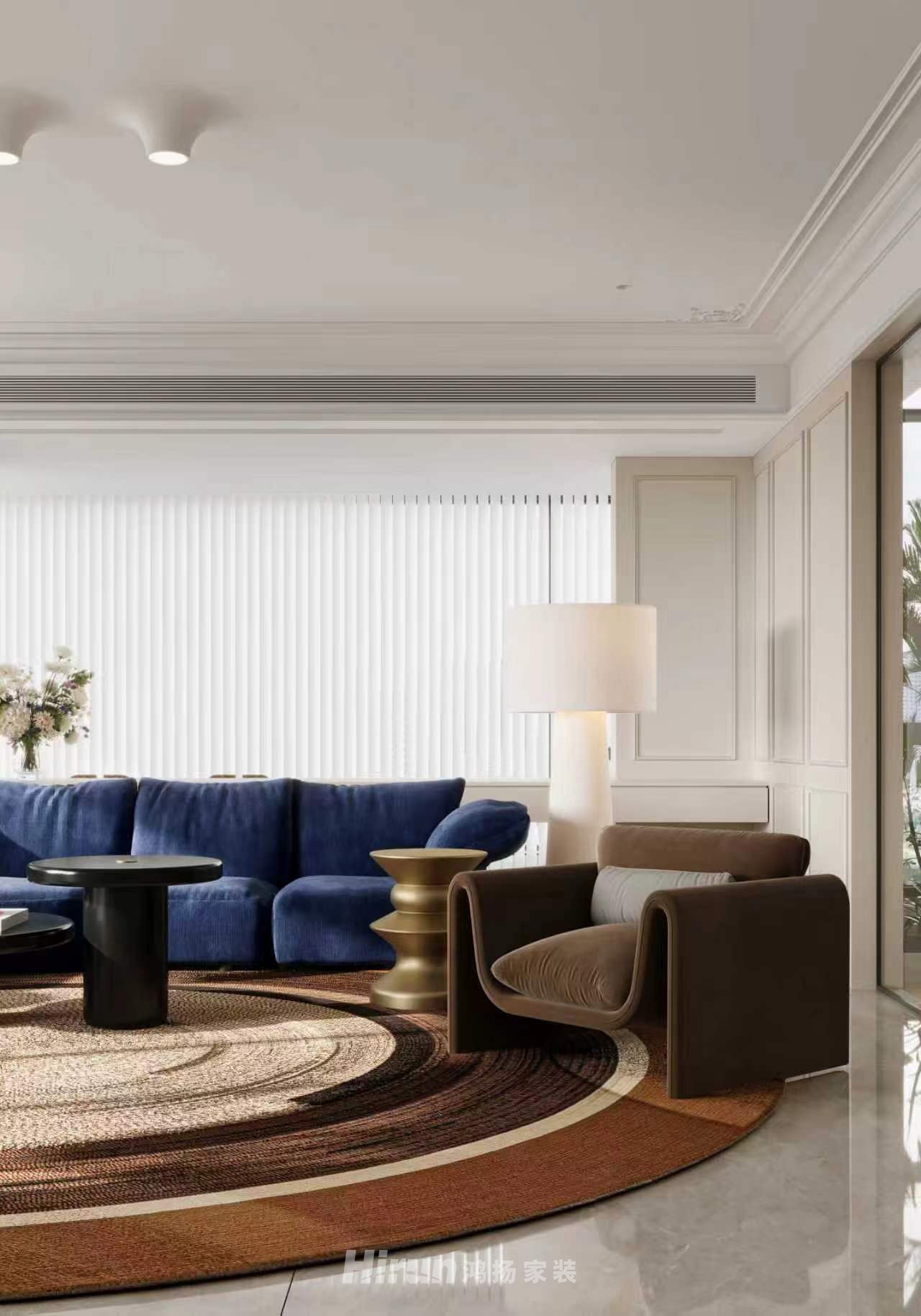 夢(mèng)想麓隱桐溪300㎡新裝飾主義大平層 裝修案例效果圖-7