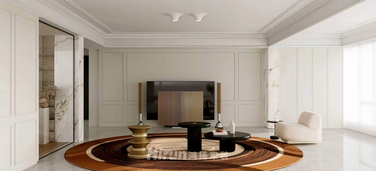 夢(mèng)想麓隱桐溪300㎡新裝飾主義大平層 裝修案例效果圖-4