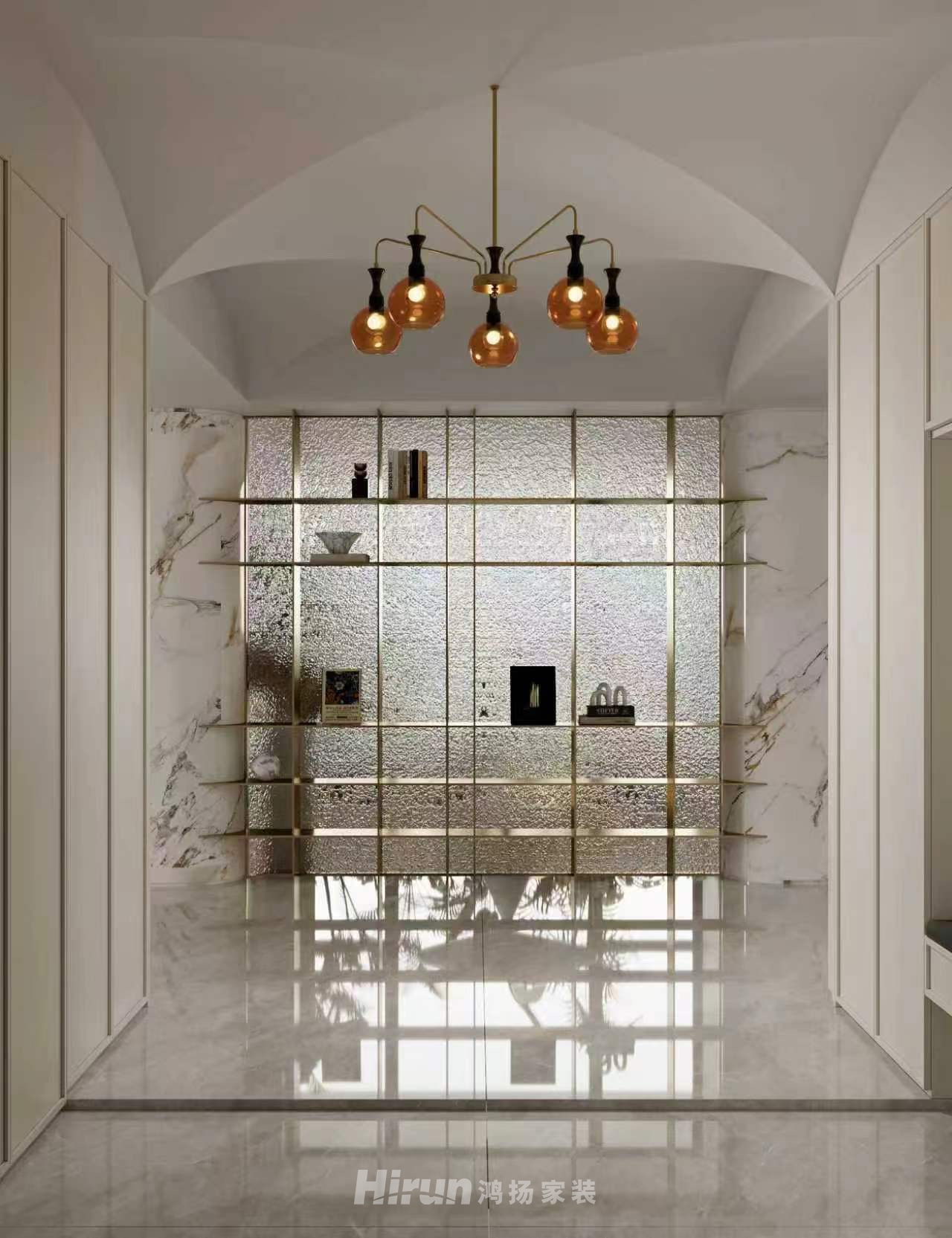 夢(mèng)想麓隱桐溪300㎡新裝飾主義大平層 裝修案例效果圖-3