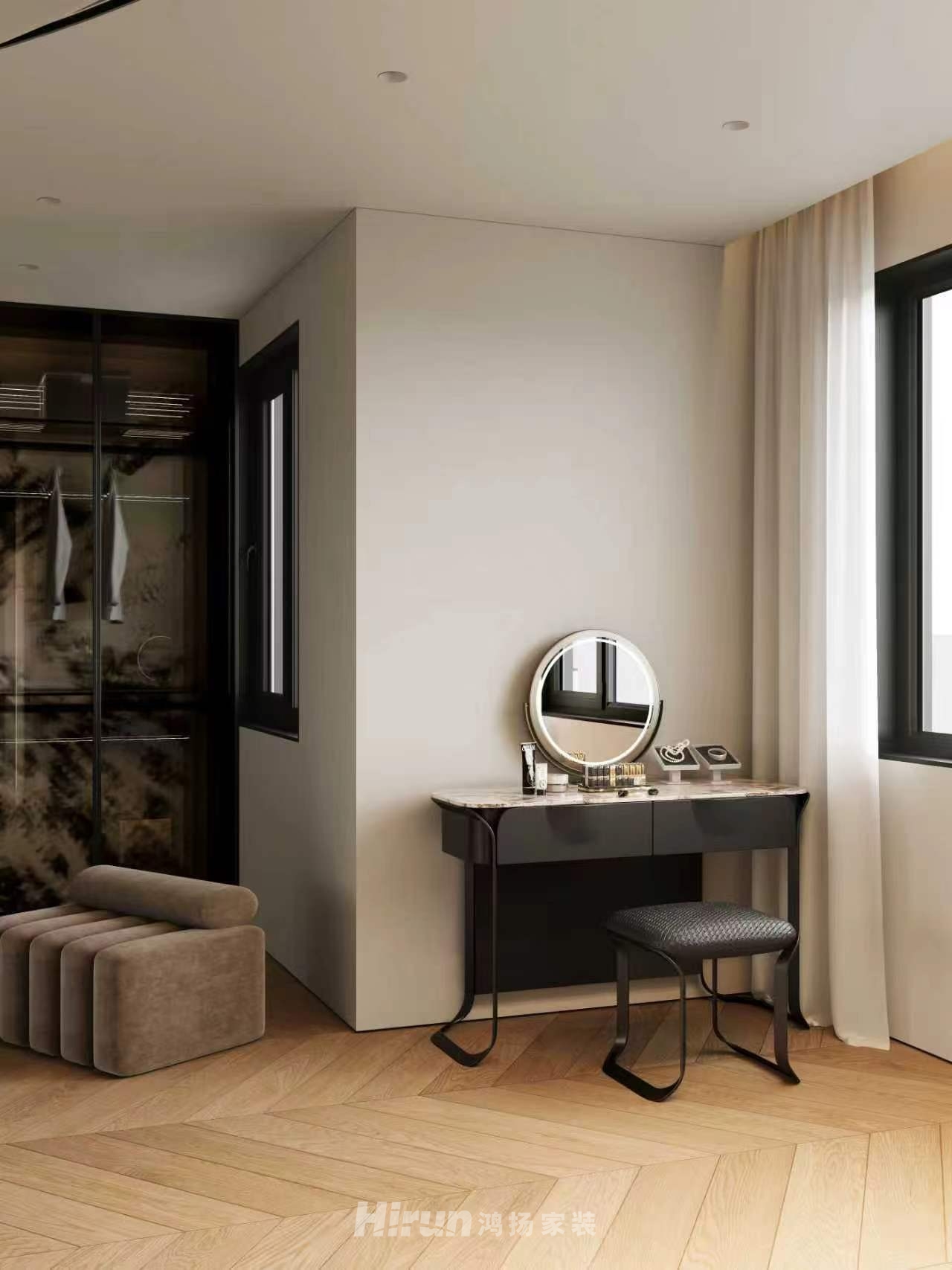 名都花園180㎡新裝飾主義大平層 裝修案例效果圖-12