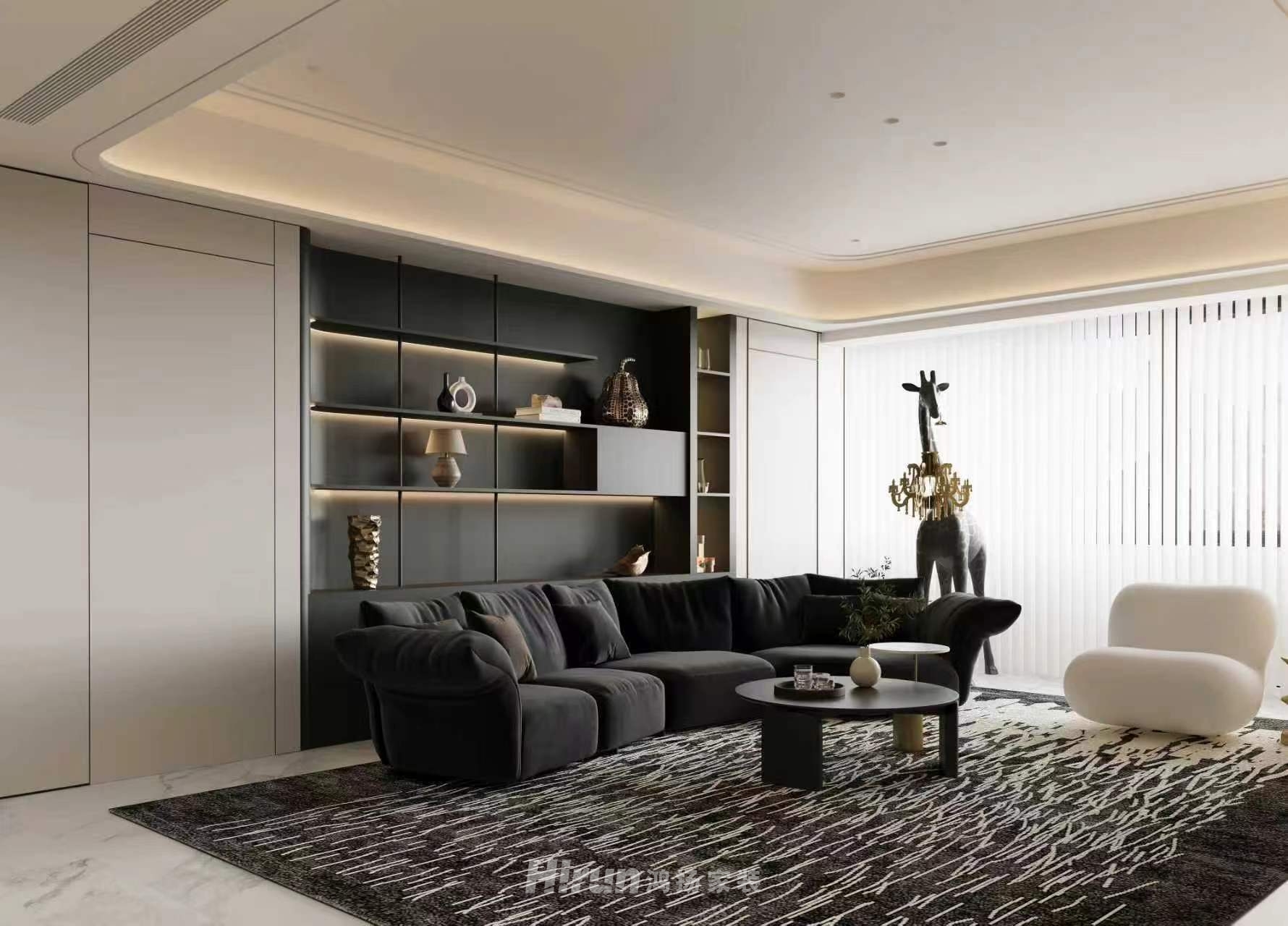 名都花園180㎡新裝飾主義大平層 裝修案例效果圖-14