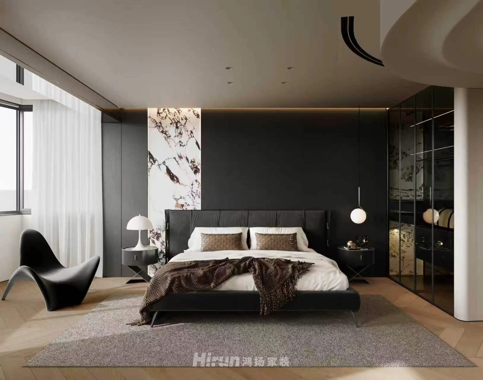 名都花園180㎡新裝飾主義大平層 裝修案例效果圖-15