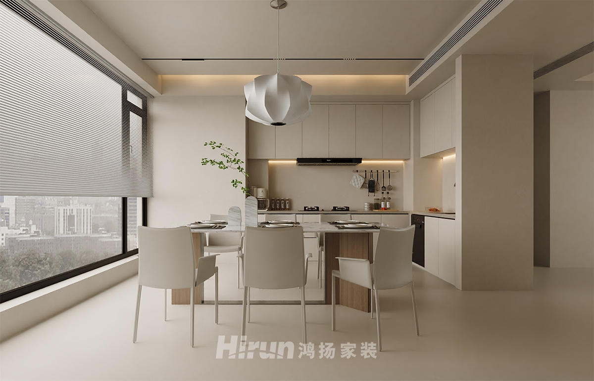 潤和湘江天地170㎡北歐之光大平層 裝修案例效果圖-1