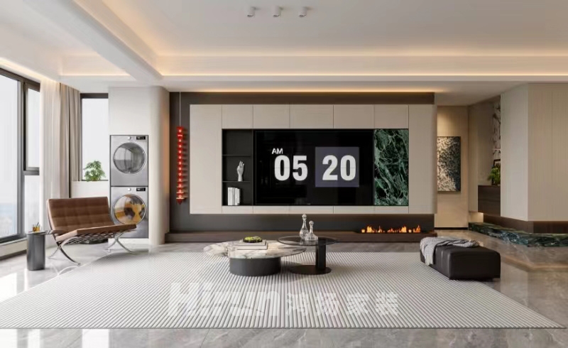 萬科松湖天地170㎡新裝飾主義大平層 裝修案例效果圖-7