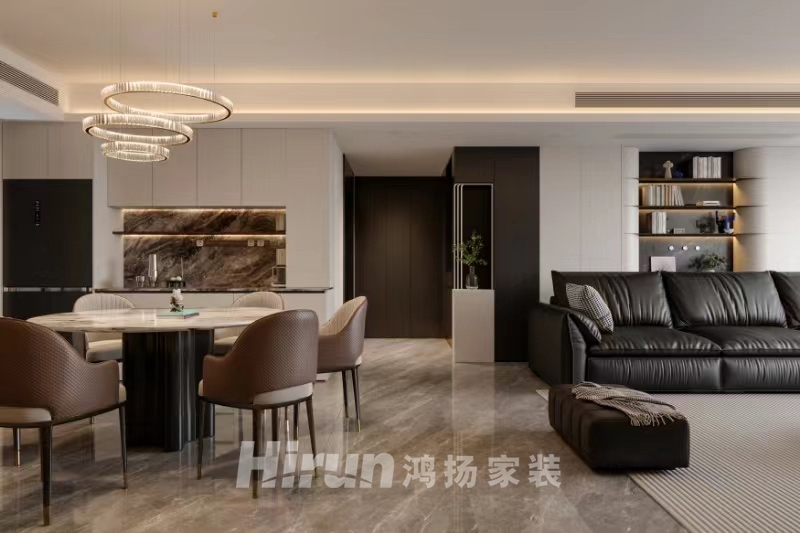 萬科松湖天地170㎡新裝飾主義大平層 裝修案例效果圖-6