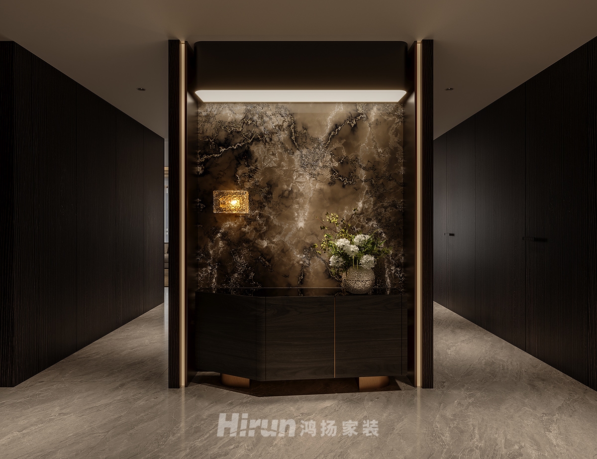 招商蛇口濱江境256㎡新裝飾主義大平層 裝修案例效果圖-6