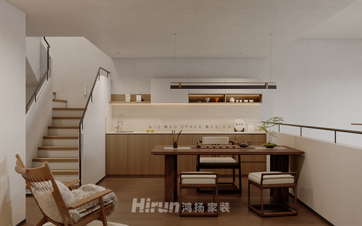 盈峰翠邸450㎡北歐之光別墅 裝修案例效果圖-2