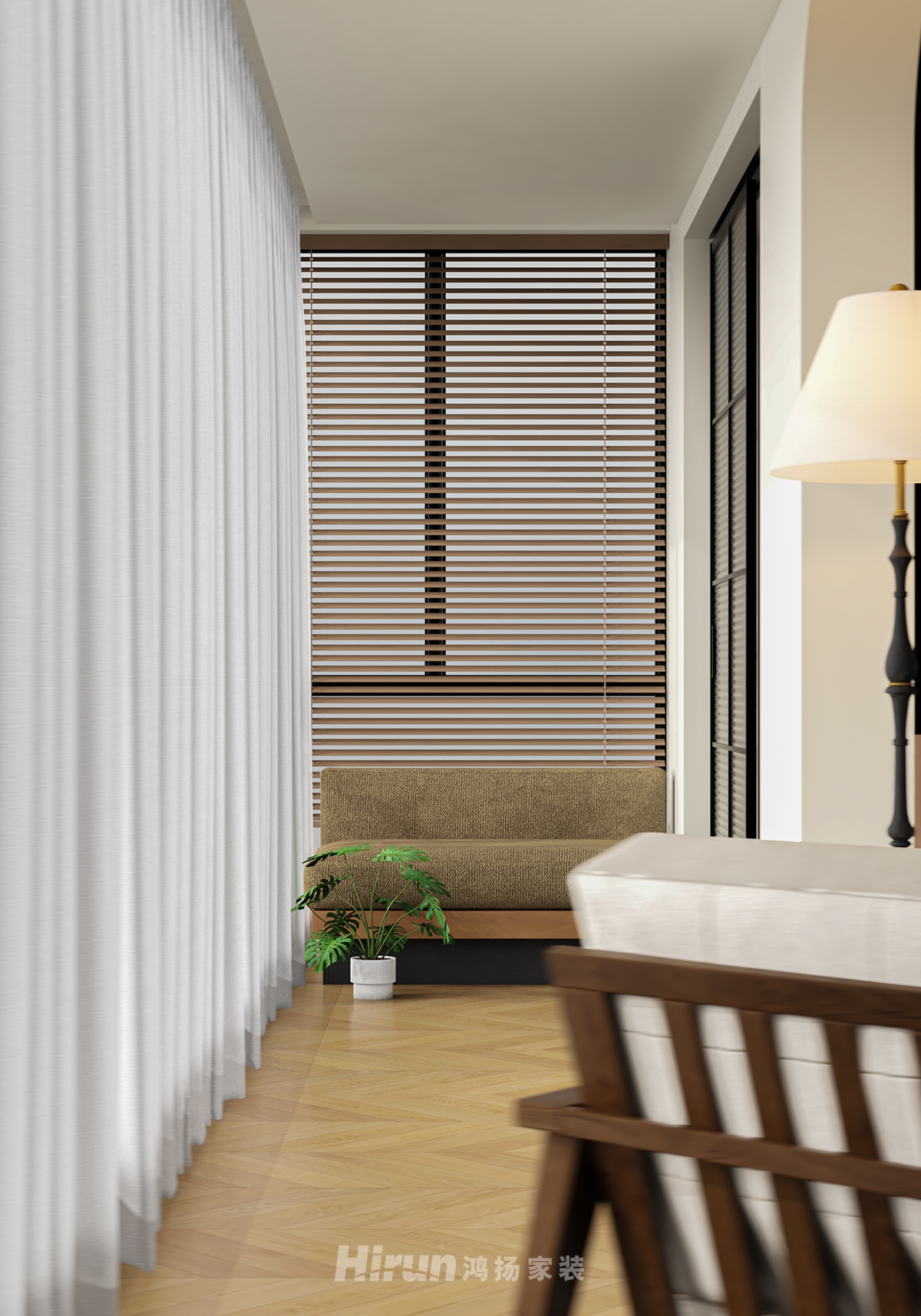 金富江山院150㎡復古風潮四居室 裝修案例效果圖-10