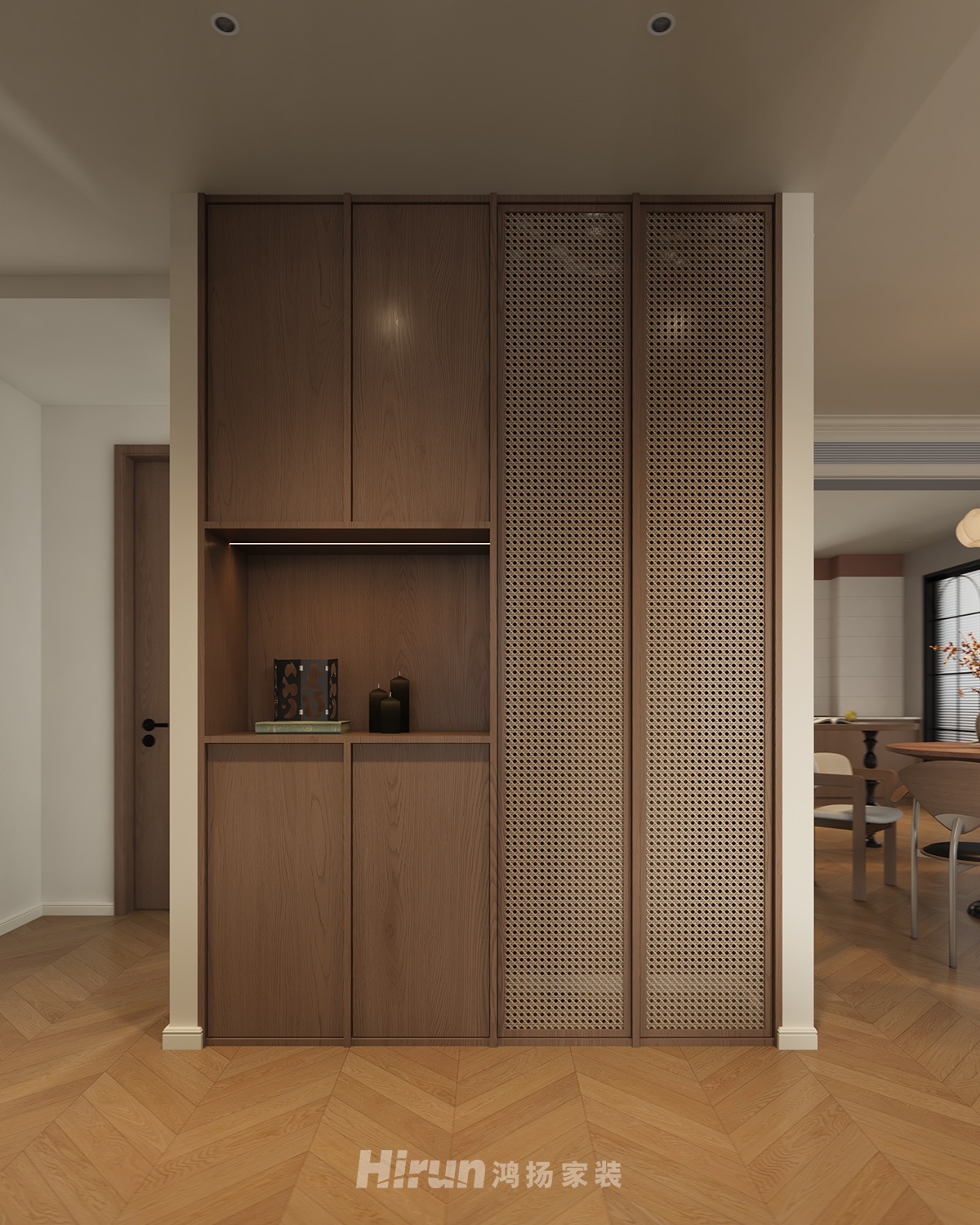 金富江山院150㎡復古風潮四居室 裝修案例效果圖-9