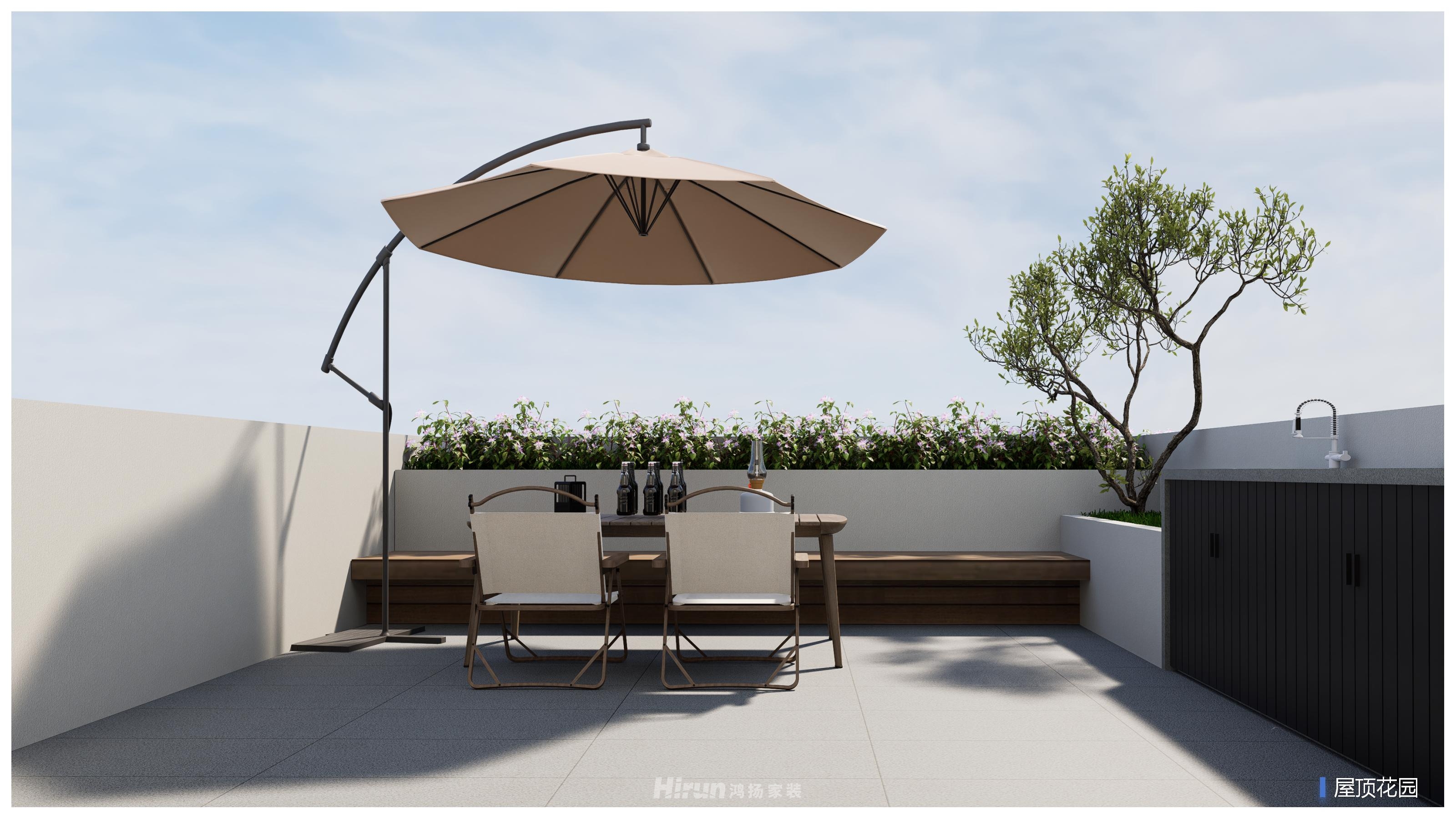 碧桂園薈雋棠400㎡雅致現代別墅 裝修案例效果圖-4