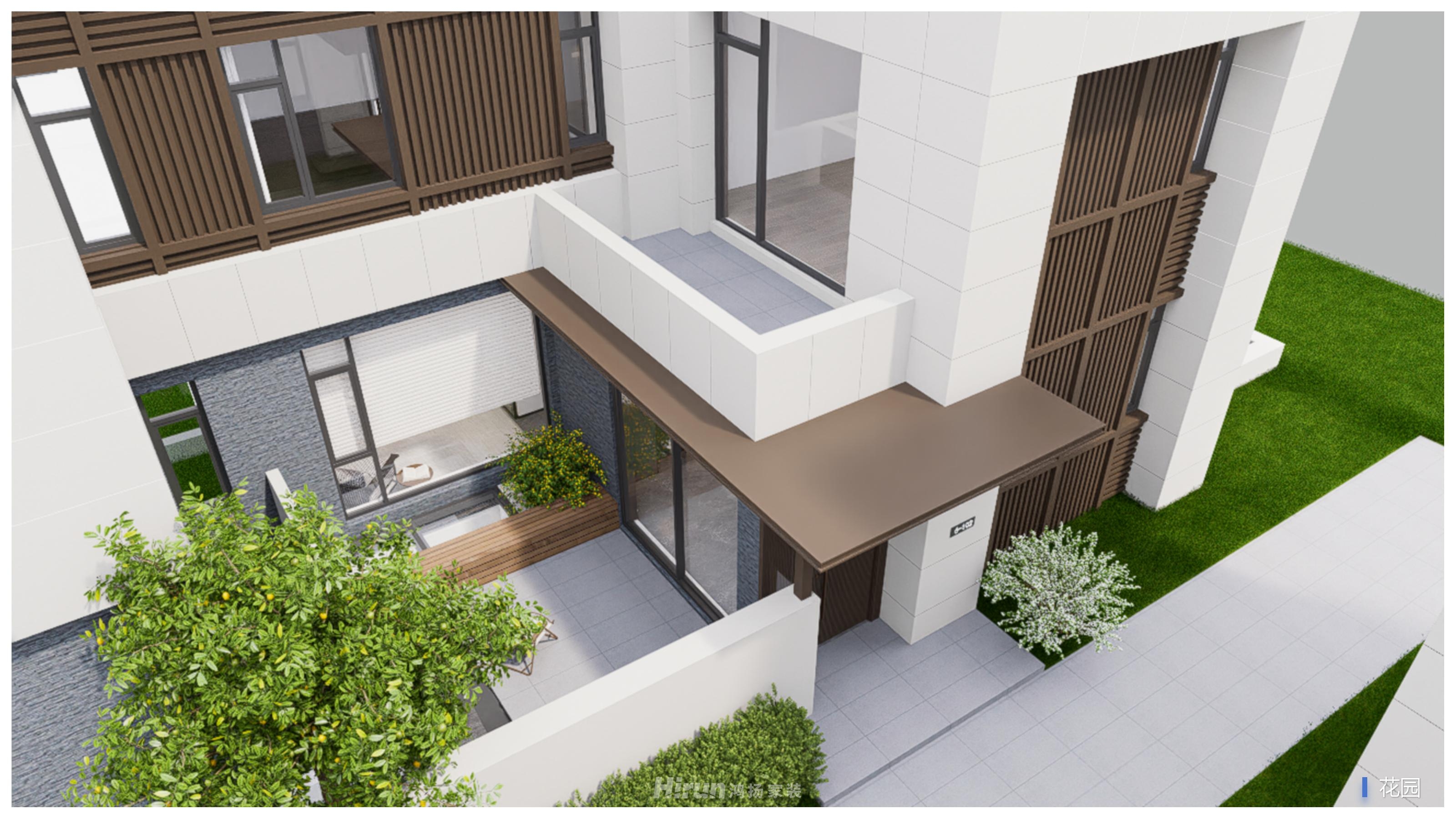 碧桂園薈雋棠400㎡雅致現代別墅 裝修案例效果圖-3