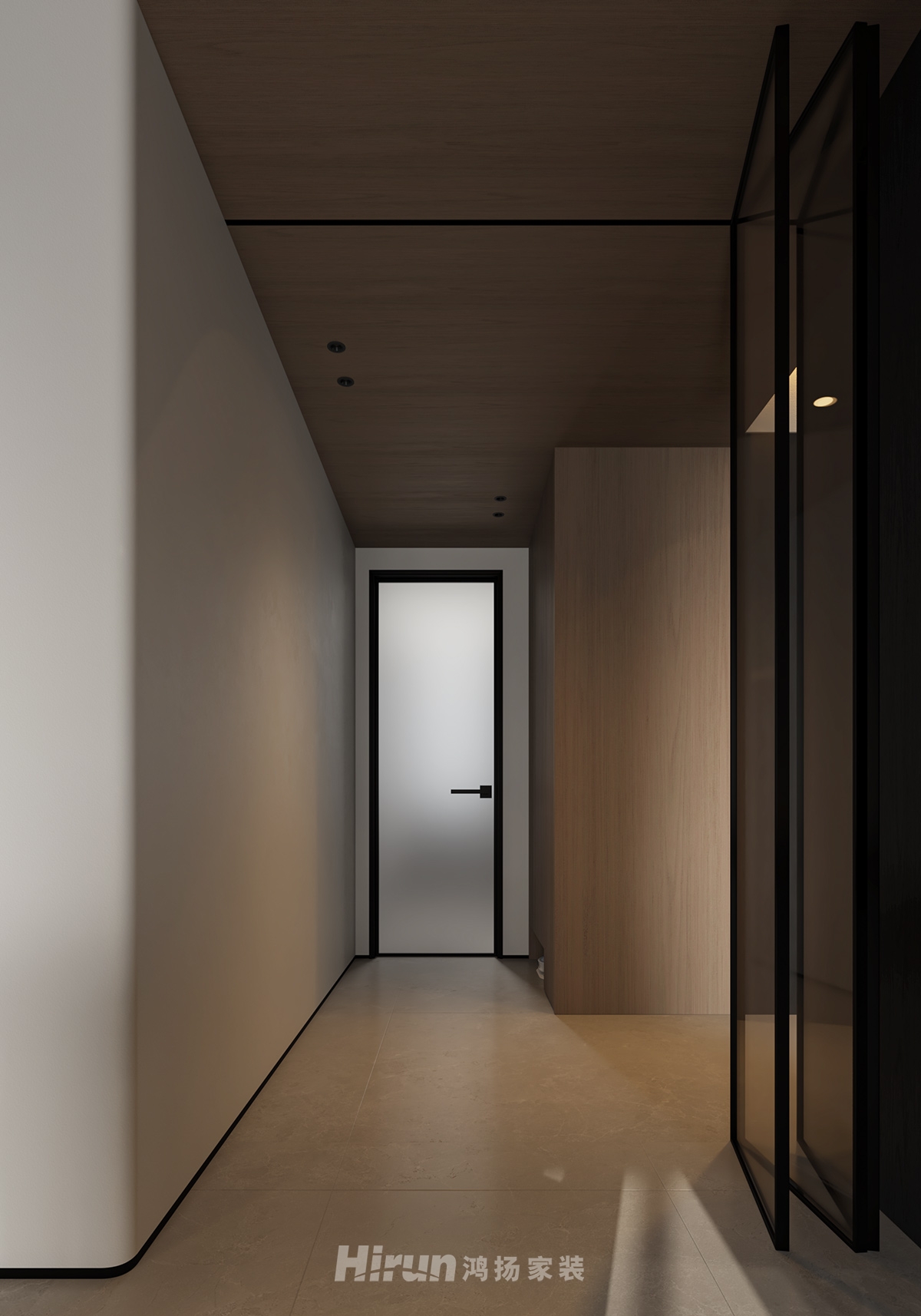 萬境松雅160㎡雅致現(xiàn)代四居室 裝修案例效果圖-13