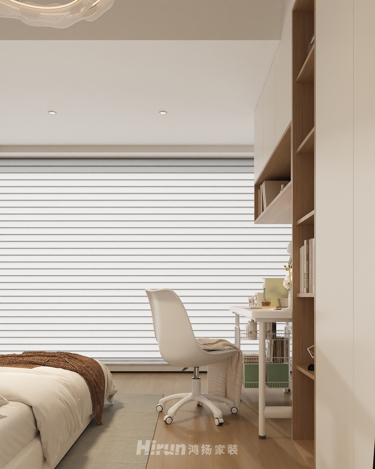 中建鈺和城150㎡北歐之光復(fù)式 裝修案例效果圖-12