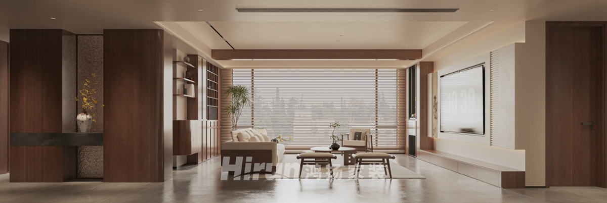 夢想鳳棲臺193㎡意境東方大平層 裝修案例效果圖-2