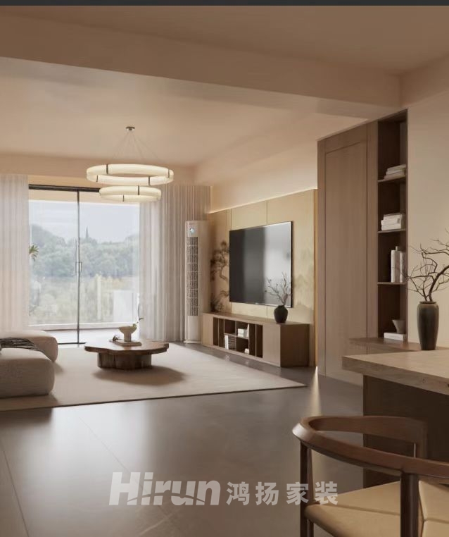 曠遠(yuǎn)洋湖18克拉320㎡江南印象疊墅 裝修案例效果圖-2